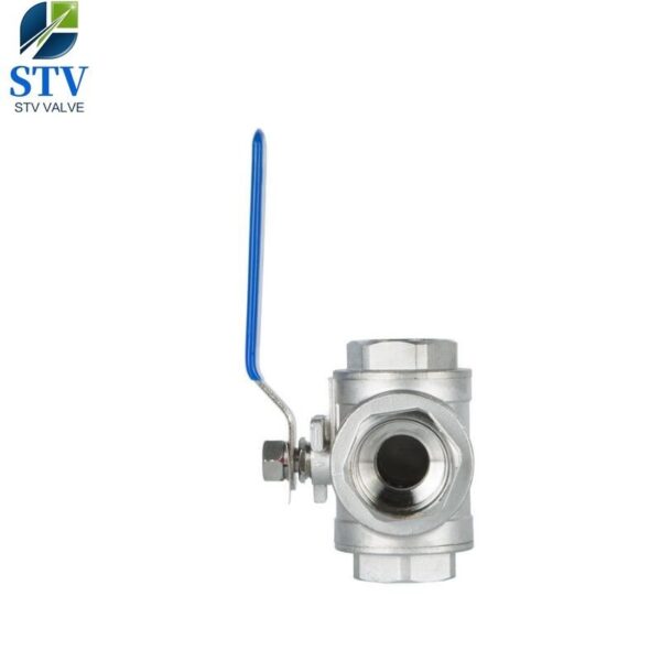 3 Way Ball Valve,T Port,CF8M Body,NPT End - Image 5