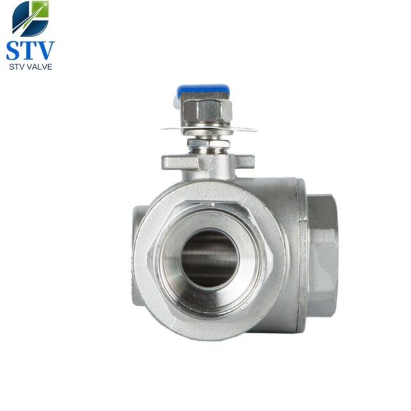 3 Way Ball Valve,T Port,CF8M Body,NPT End - Image 4