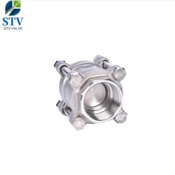 ⁦3 Piece Stainless Steel Disc Check Valve⁩ - الصورة ⁦3⁩