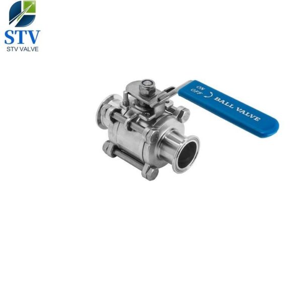 3 Piece Stainless Steel Sanitary Ball Valve - Image 2