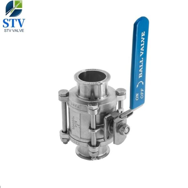 3 Piece Stainless Steel Sanitary Ball Valve - Image 4