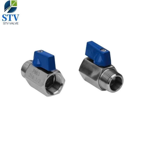 Screwed Stainless Steel Mini Ball Valve - immagine 3