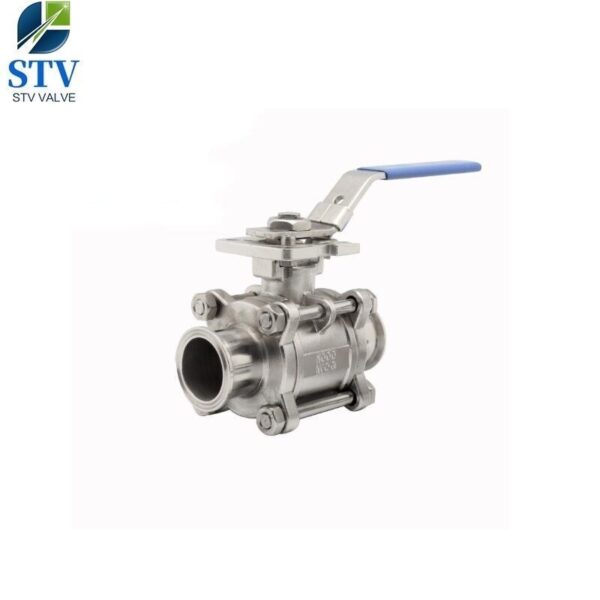 3PC Sanitary Stainless Steel Ball Valve,CF3M Body,Clamped End – Bild 2