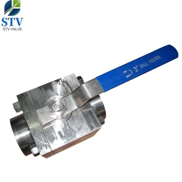 3PC Peek Seat Ball Valve,800LB,F316 Body,316 Trim,3 Inch,SW End