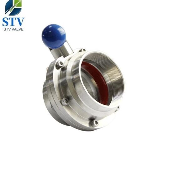 Sanitary Stainless Steel Female Threaded Butterfly Valve