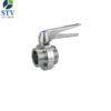 SS304 SS316L Hygienic Sanitary Stainless Steel Thread Butterfly Valve - Image 2
