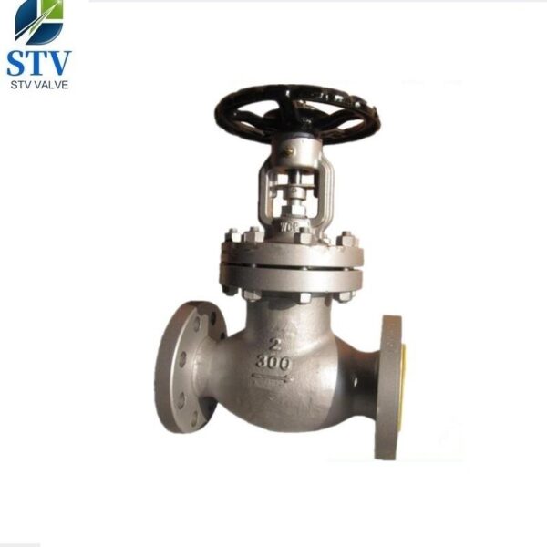 300LB Bellow Seal Globe Valve,WCB Body,316 Bellow,DN50,RF End