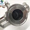 3 Way Sanitary Ball Valve with Tri-clamp Ends, Manual Type - Image 3