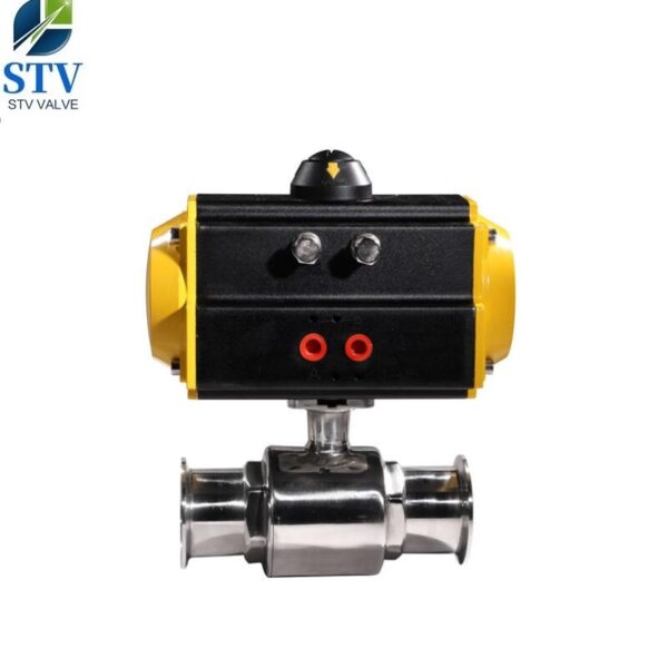 Pneumatic Sanitary 316 Ball Valve,Tri Clamp End