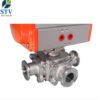 Sanitary 3 Way Ball Valve With Pneumatic,Tri-Clamp Ends - Image 5