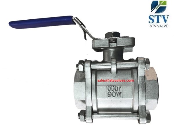 China 3PC 1000 Wog Ball Valve Manufacturer