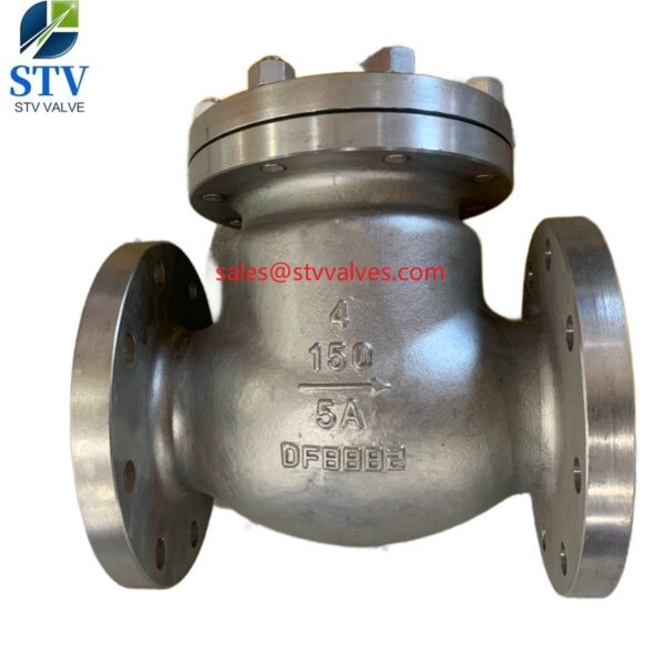 ASTM A890 Gr.5A Swing Check Valve, API 6D, 4 Inch, Class 150, RF