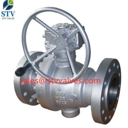 China 600LB Cast Steel Trunnion Ball Valve