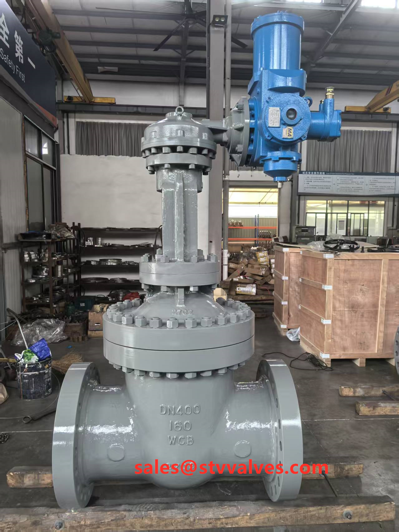 High Pressure PN160 Carbon Steel Electric Gate Valve