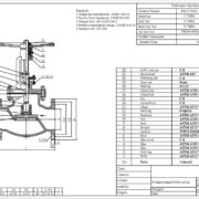 JIS 30 Globe Valve Drawing
