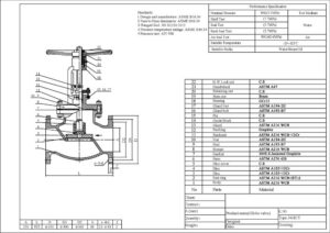 JIS 30 Globe Valve Drawing